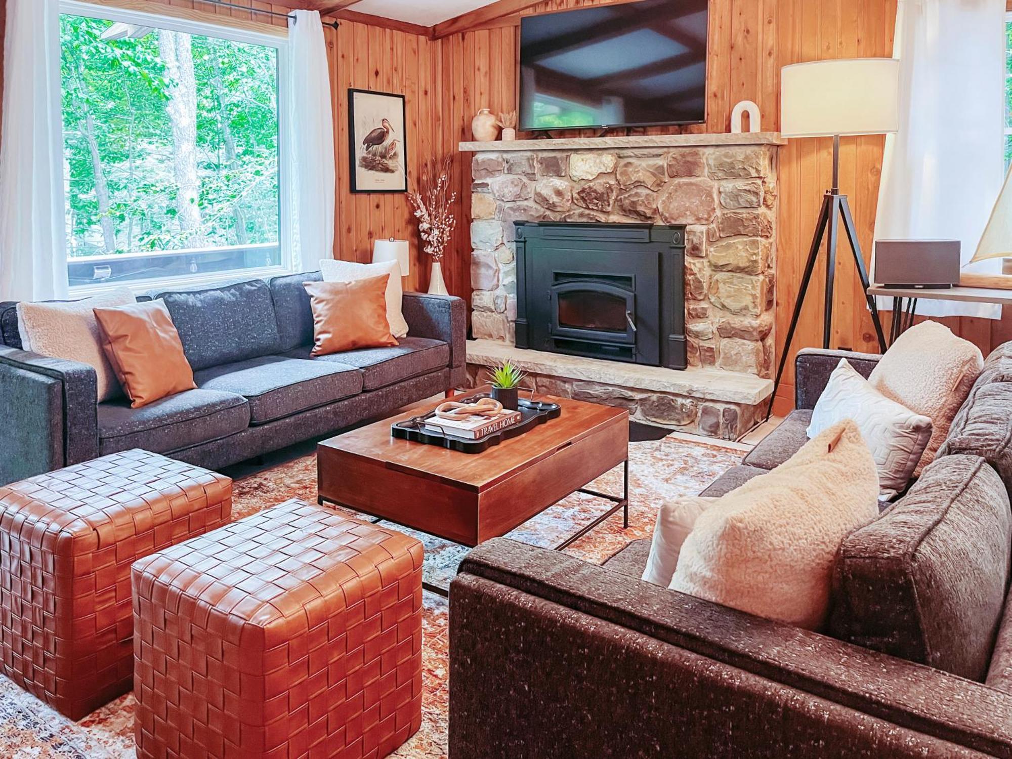 Stylish And Cozy Cabin, Walking Distance To Big Bass Lake Gouldsboro Luaran gambar